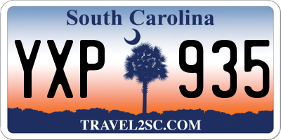 SC license plate YXP935