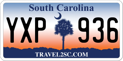 SC license plate YXP936