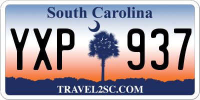 SC license plate YXP937