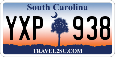 SC license plate YXP938