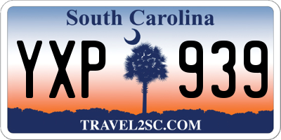 SC license plate YXP939