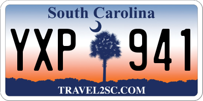 SC license plate YXP941