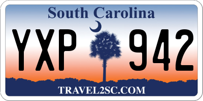 SC license plate YXP942
