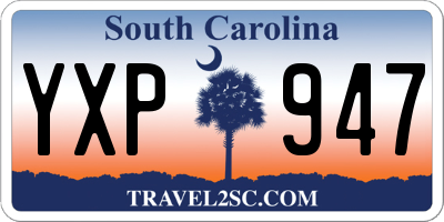 SC license plate YXP947