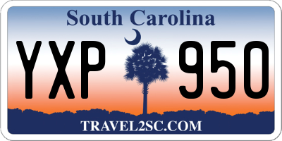 SC license plate YXP950