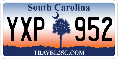 SC license plate YXP952