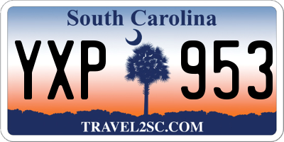 SC license plate YXP953
