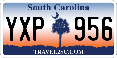 SC license plate YXP956
