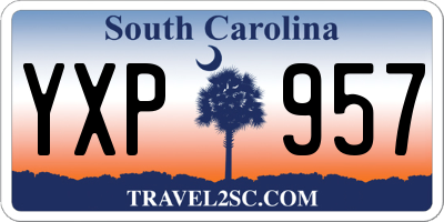 SC license plate YXP957