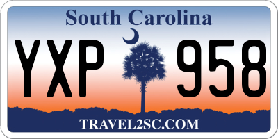 SC license plate YXP958