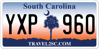 SC license plate YXP960