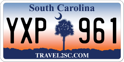 SC license plate YXP961