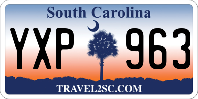 SC license plate YXP963