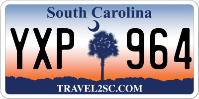 SC license plate YXP964