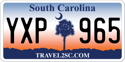 SC license plate YXP965