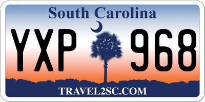 SC license plate YXP968