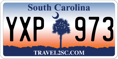 SC license plate YXP973