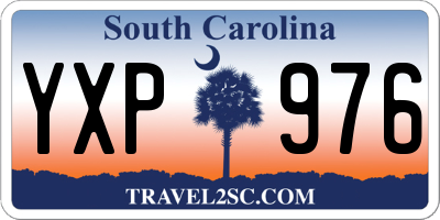 SC license plate YXP976