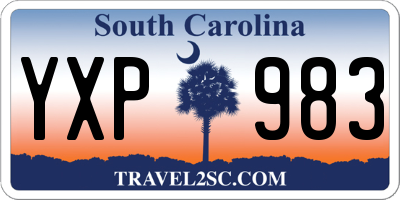 SC license plate YXP983