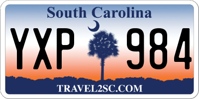 SC license plate YXP984