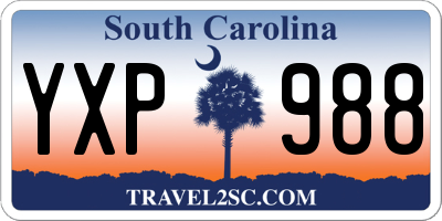 SC license plate YXP988