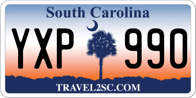 SC license plate YXP990