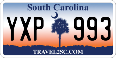 SC license plate YXP993