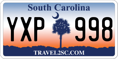 SC license plate YXP998