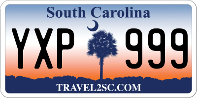 SC license plate YXP999