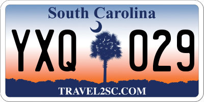 SC license plate YXQ029