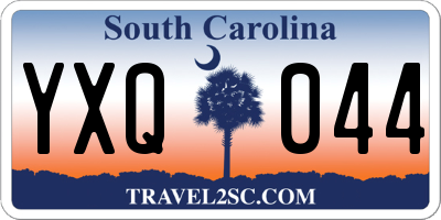 SC license plate YXQ044