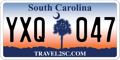 SC license plate YXQ047
