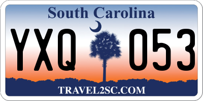 SC license plate YXQ053