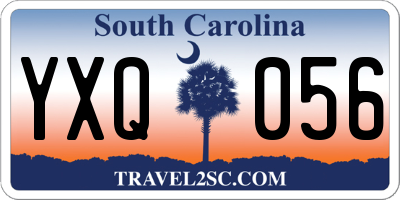 SC license plate YXQ056