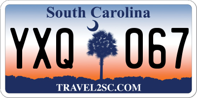 SC license plate YXQ067