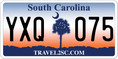 SC license plate YXQ075