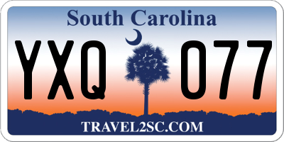 SC license plate YXQ077