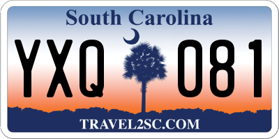 SC license plate YXQ081