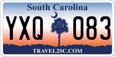 SC license plate YXQ083