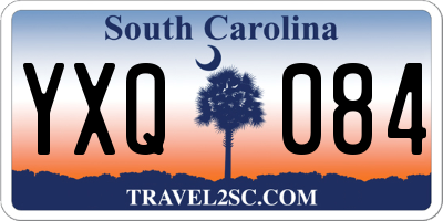 SC license plate YXQ084