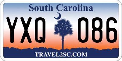SC license plate YXQ086