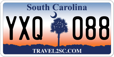 SC license plate YXQ088
