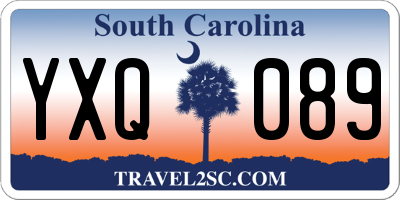 SC license plate YXQ089