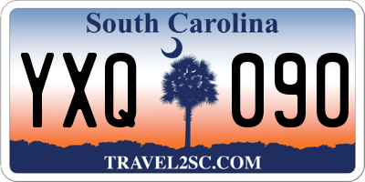 SC license plate YXQ090
