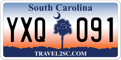 SC license plate YXQ091