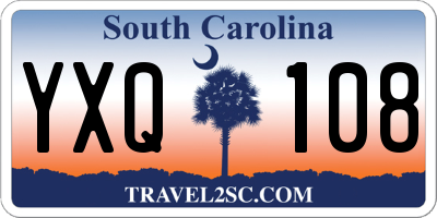 SC license plate YXQ108