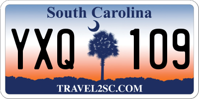 SC license plate YXQ109