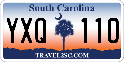 SC license plate YXQ110