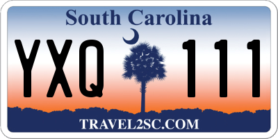 SC license plate YXQ111