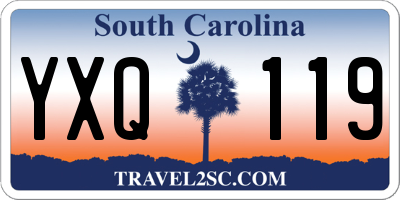 SC license plate YXQ119